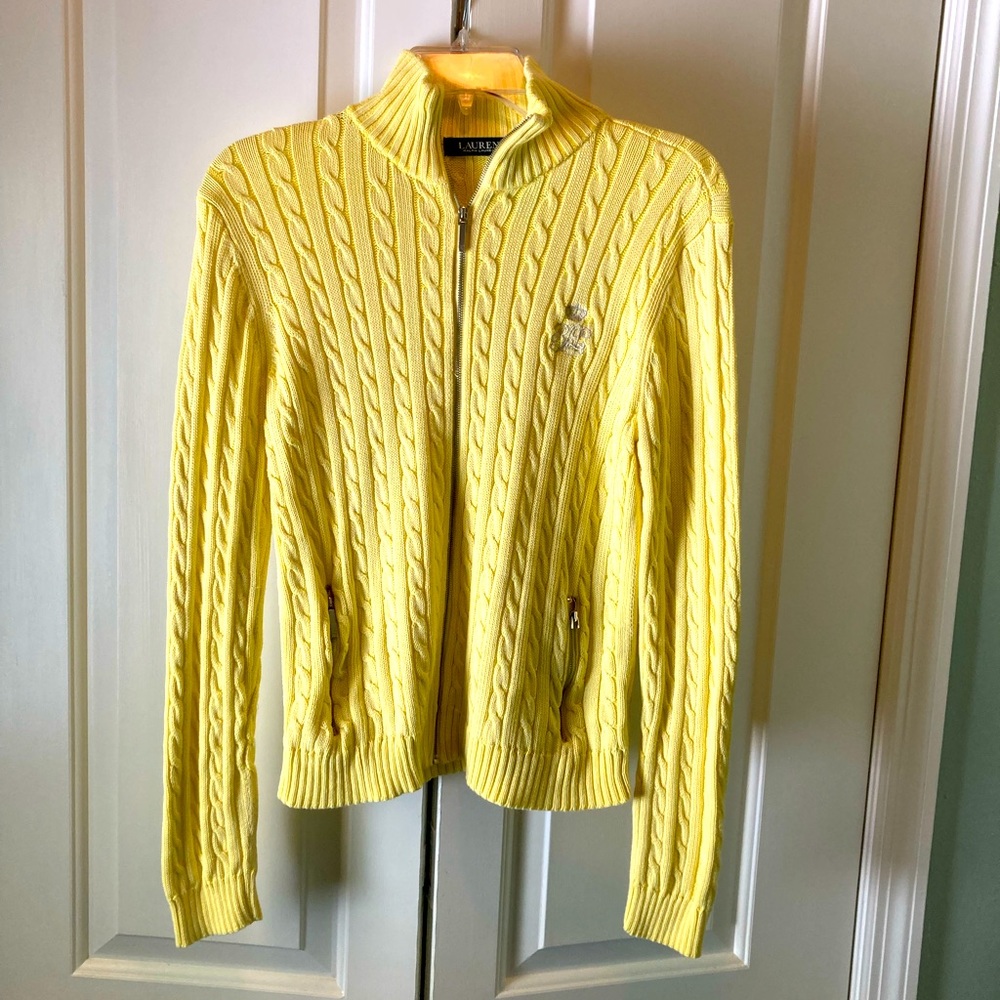 Lauren by Ralph Lauren M Yellow Sweater